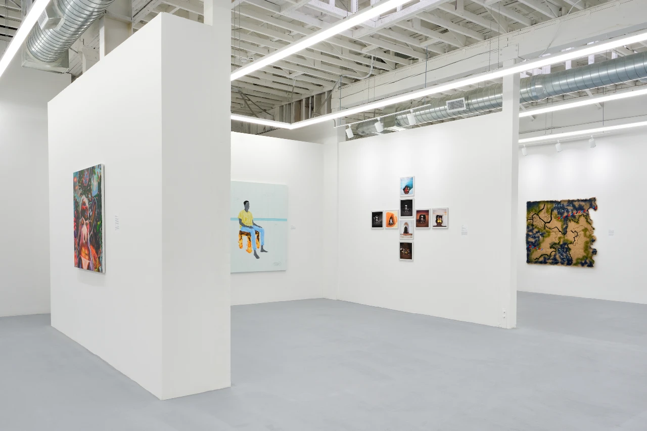 Rele Gallery and installation image of What's In a Name Exhibition, 2024
